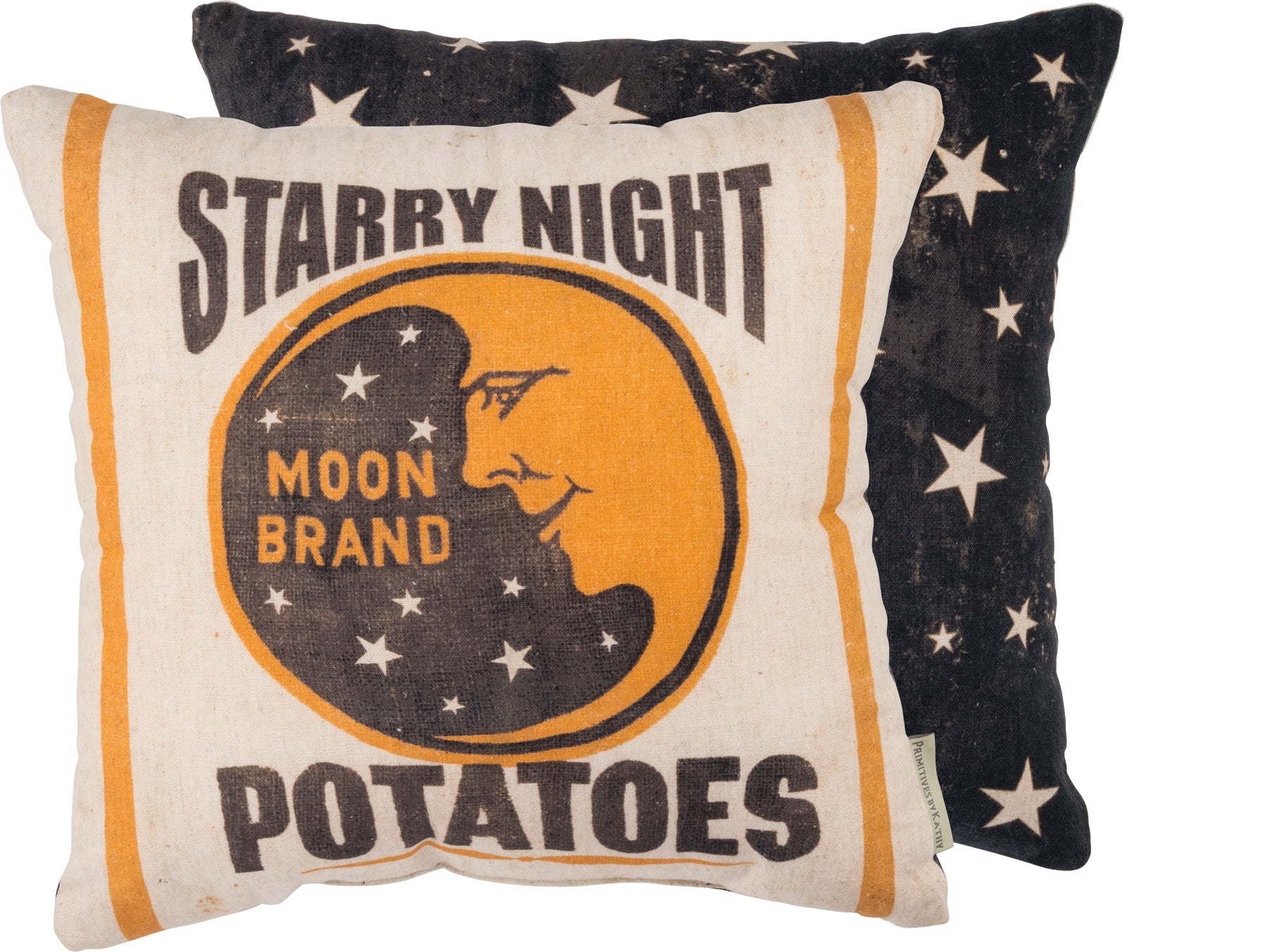 Starry Night Moon Pillow - Vintage Halloween Crescent