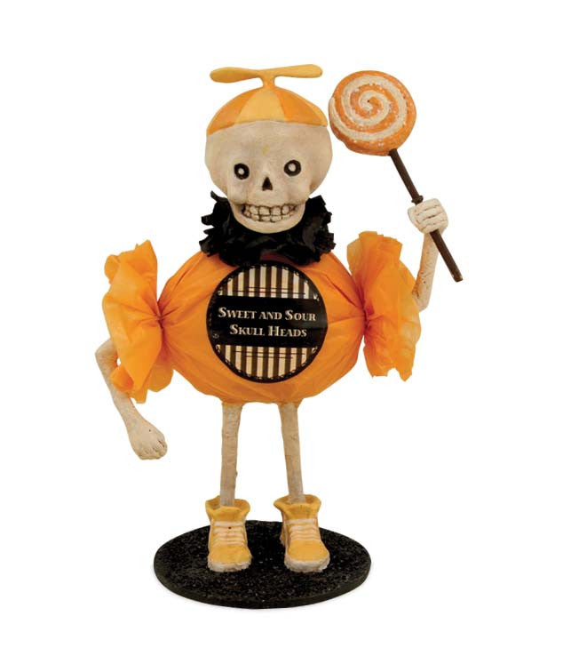 Sweet And Sour Skullie Candy Figurine by Bethany Lowe