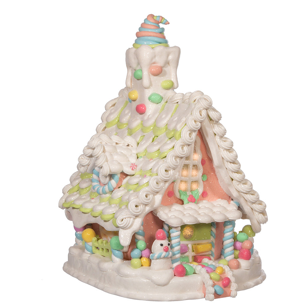 Sweet Dreams Cottage, Pastel Claydough gingerbread house