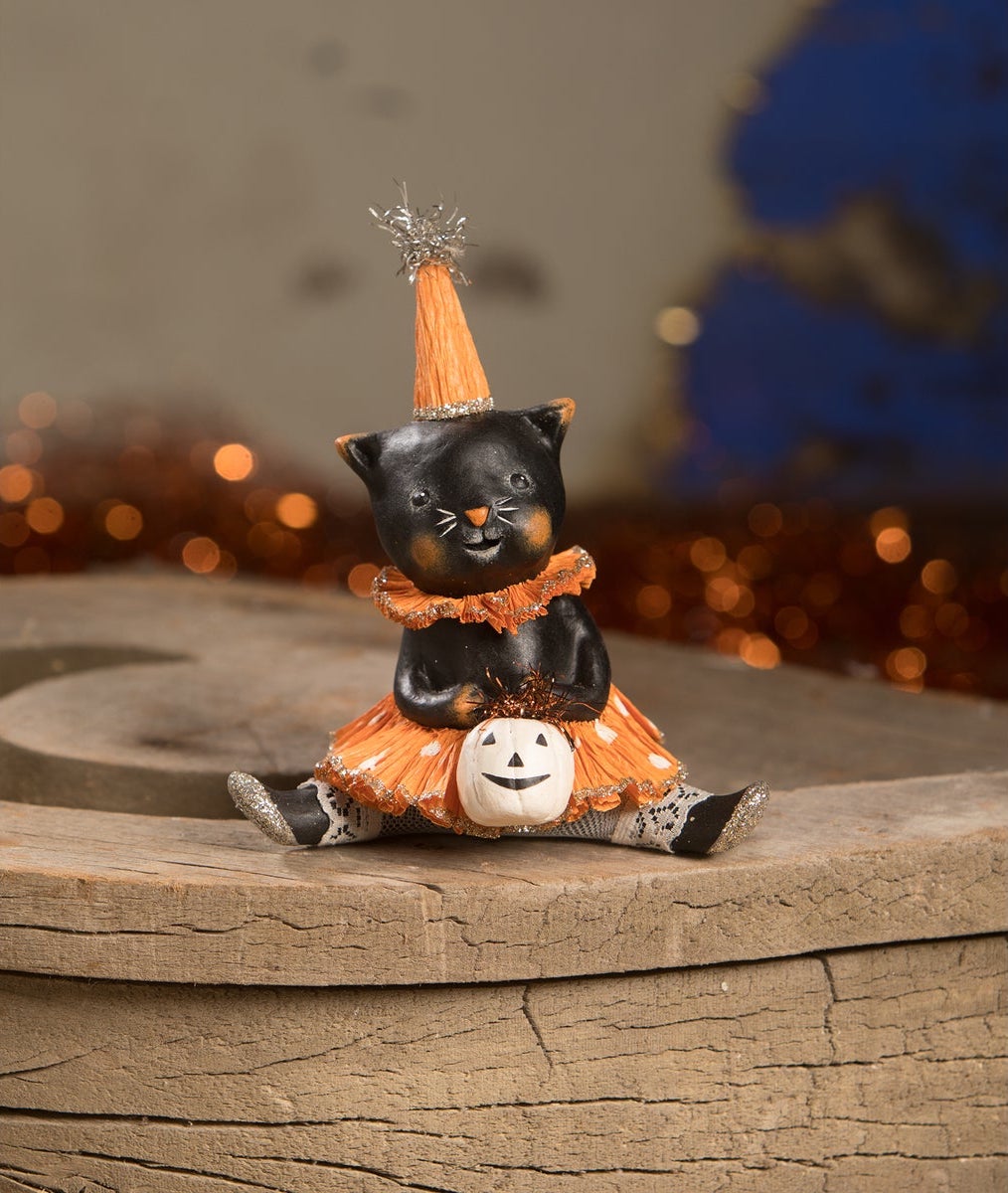 Sweet Onyx Party Kitty Cat in Dress | Cute Halloween Decorations - TheHolidayBarn.com Sweet Onyx Party Kitty Cat in Dress | Cute Halloween Decorations - TheHolidayBarn.com