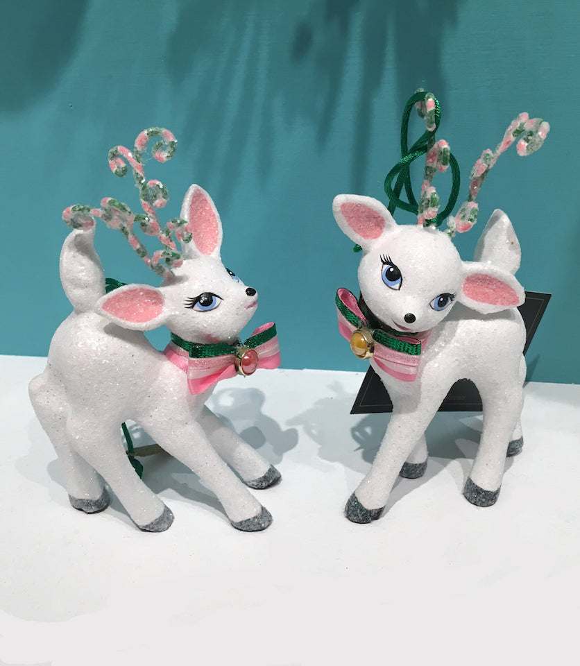 Sweet Retro Reindeer Ornaments