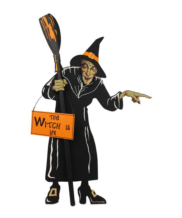 The Witch is In Tin Sign - Mount on Wall or Table
