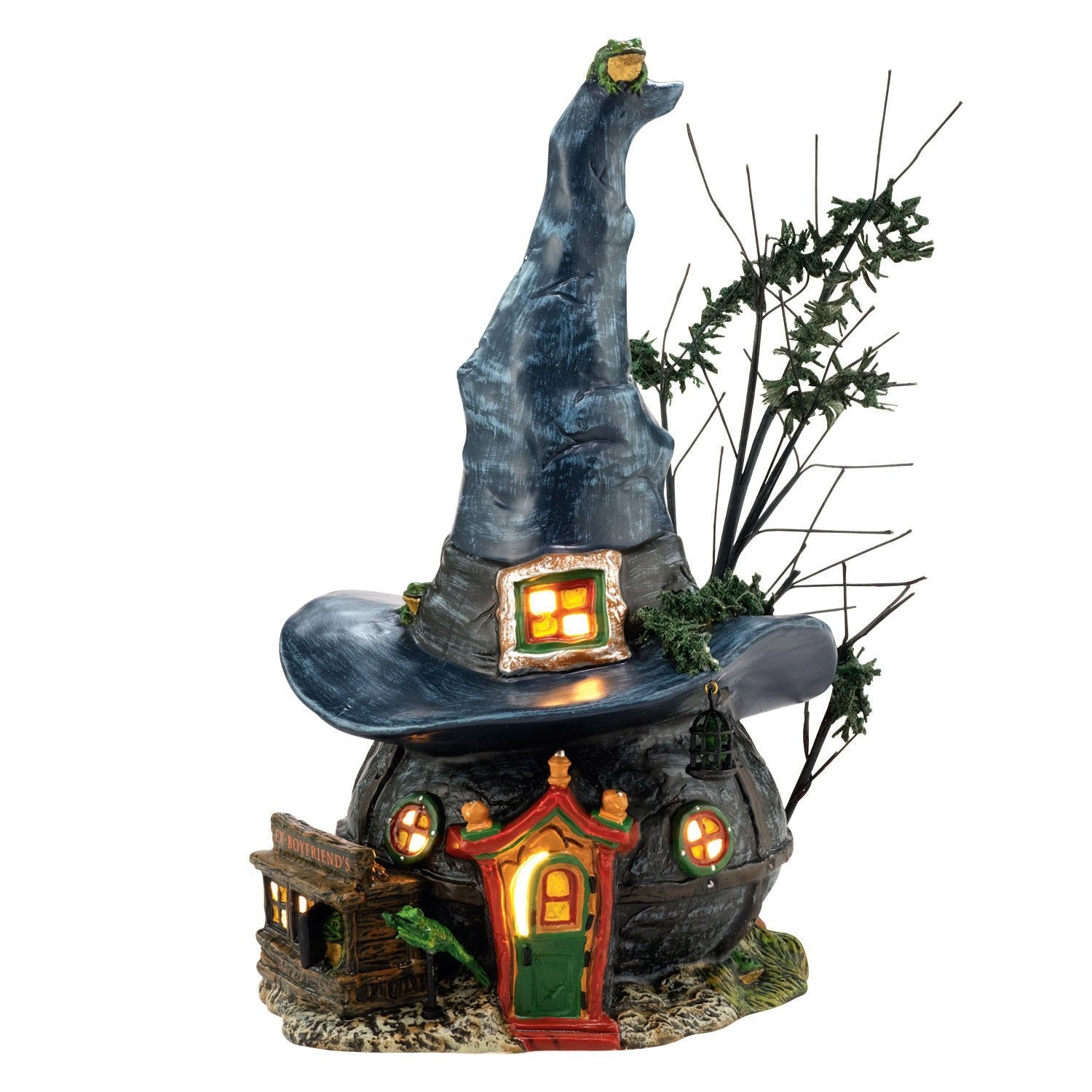 Toad & Frogs Witchcraft Haunt Witch Hat Shaped House