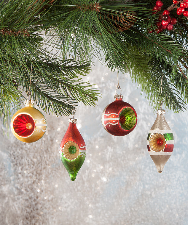 Traditional Vintage Style Christmas Indent Ornaments