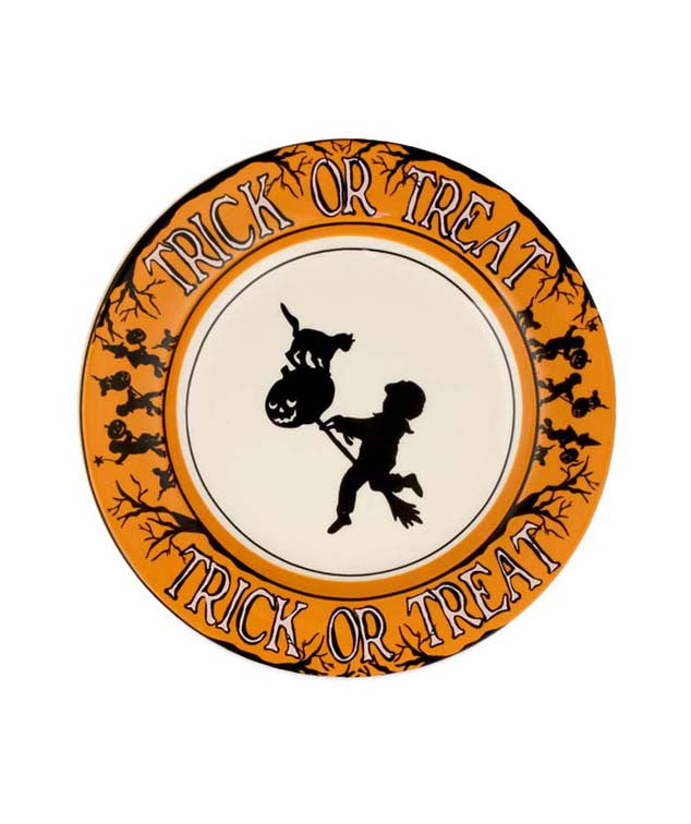 Trick Or Treat Salad Plates - Halloween Party Appetizer Plate