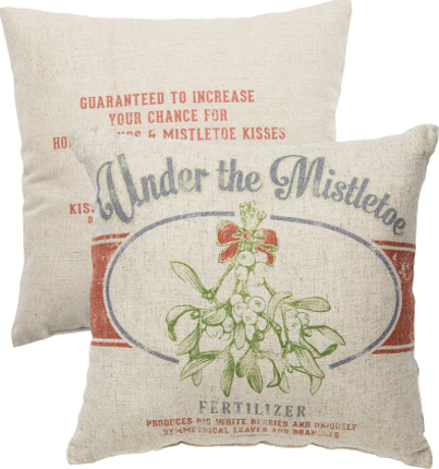 Under the Mistletoe Pillow