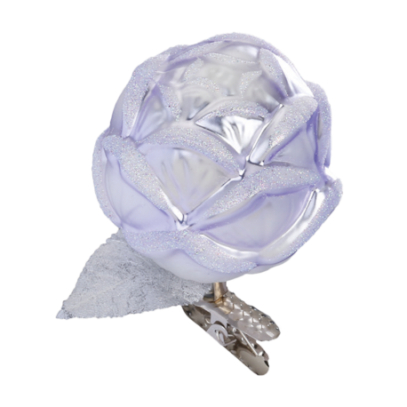 Violet Blossom Flower Clip by Inge Glas