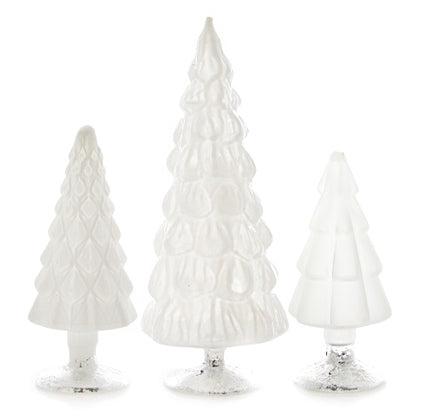 White Candy Glass Trees