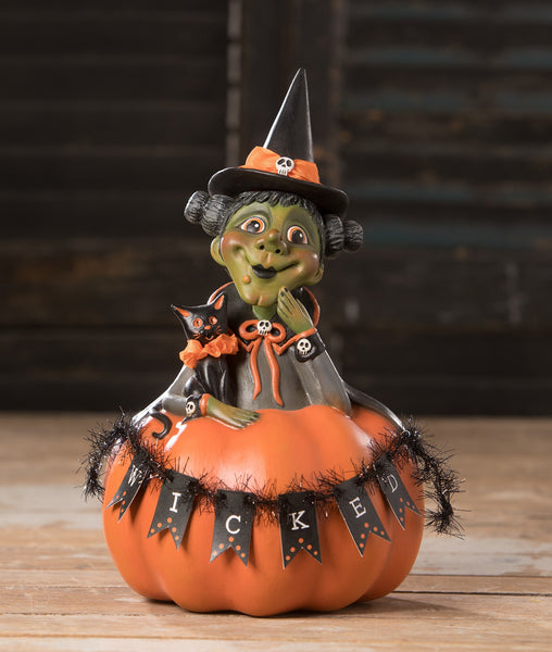 Wicked Wilma with Kitty | Cute Halloween Decorations by LeeAnn Kress ...