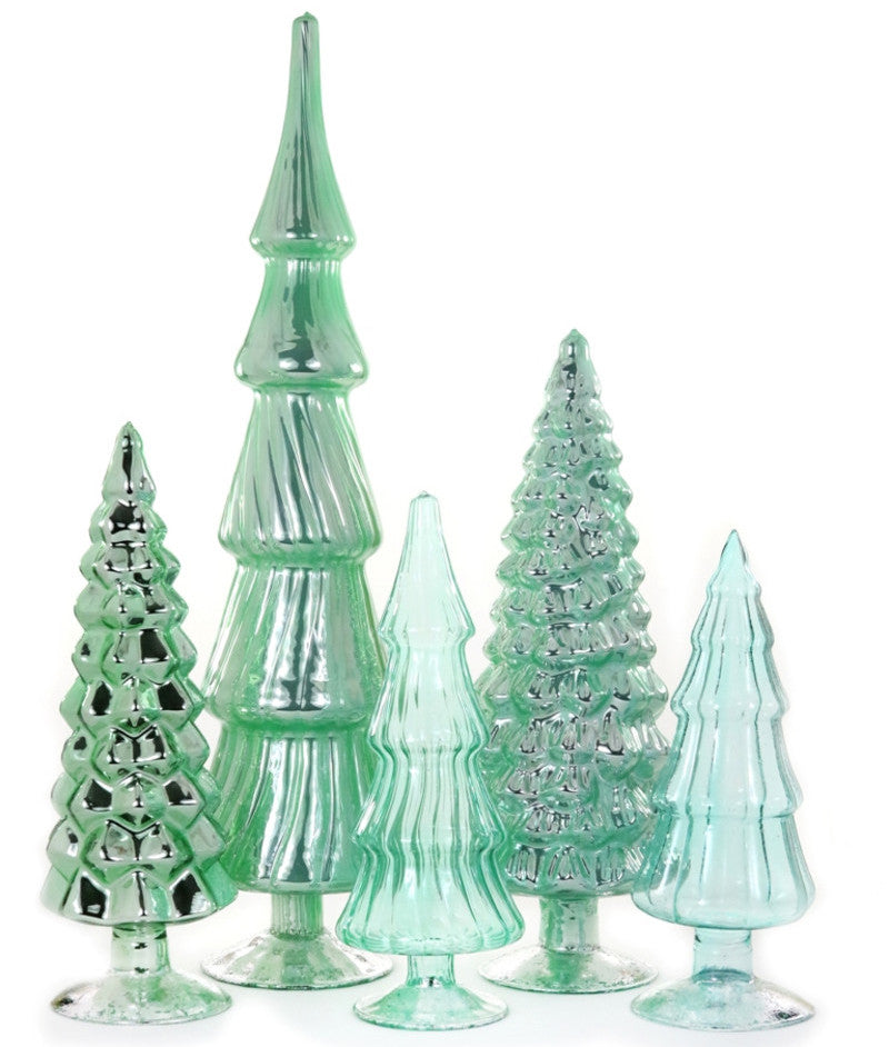 Wintergreen Candy Glass Trees, Large