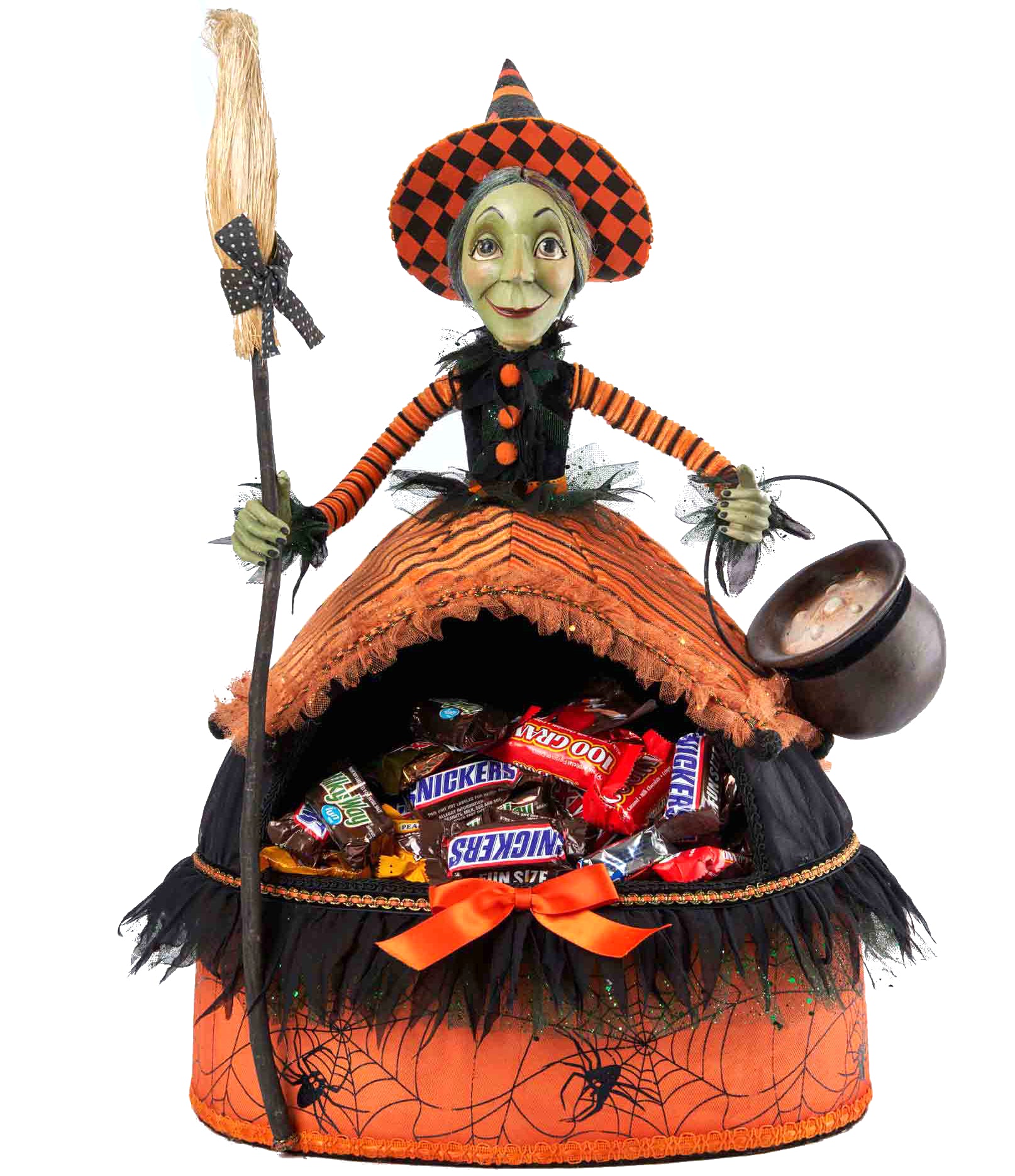 Lylah Witch Candy Container Filled with Halloween Candy