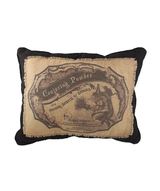 Witch's Conjuring Powder Apothecary Pillow - Bethany Lowe Halloween