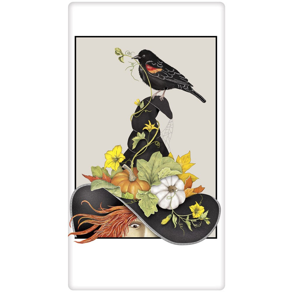 Witches Harvest Hat Towel by Mary Lake Thompson