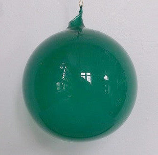 Jim Marvin Teal Green Bubblegum Glass Ornaments