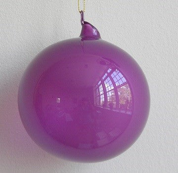 Jim Marvin Purple Bubblegum Glass Ornaments