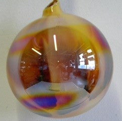 Jim Marvin Marbled Iridescent Glass Ornaments